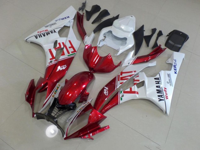 06-07 Rot Fiat Yamaha YZF R6 Motorrad Verkleidung