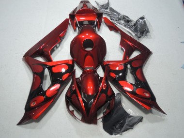 06-07 Rot Schwarz Honda CBR1000RR Motorrad Verkleidungen