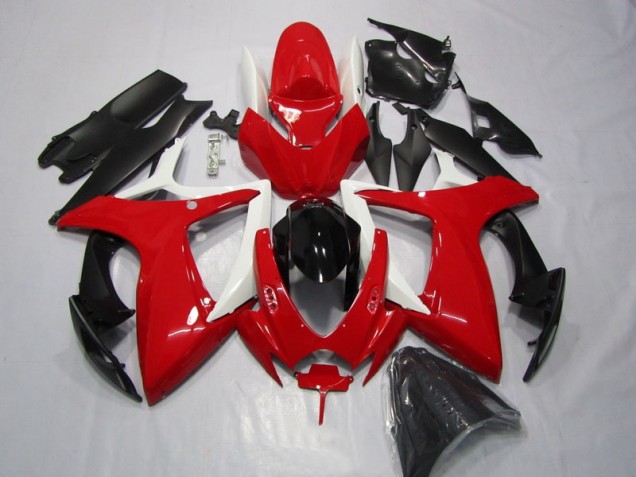 06-07 Rot Schwarz Suzuki GSXR 600 Motorrad Verkleidung