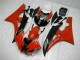 06-07 Rot Schwarz Yamaha YZF R6 Motorrad Verkleidung