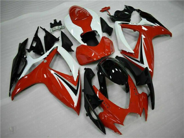 06-07 Rot Weiß Suzuki GSXR 600/750 Motorrad Verkleidungen