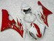 06-07 Rot Weiß Yamaha YZF R6 Motorrad Verkleidung