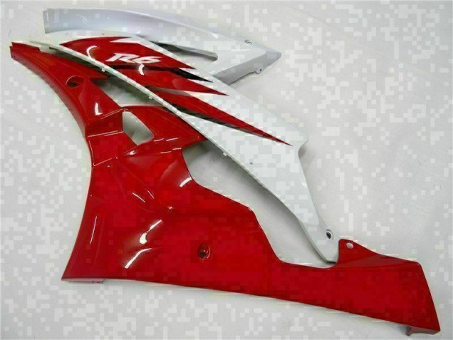 06-07 Rot Weiß Yamaha YZF R6 Motorrad Verkleidung