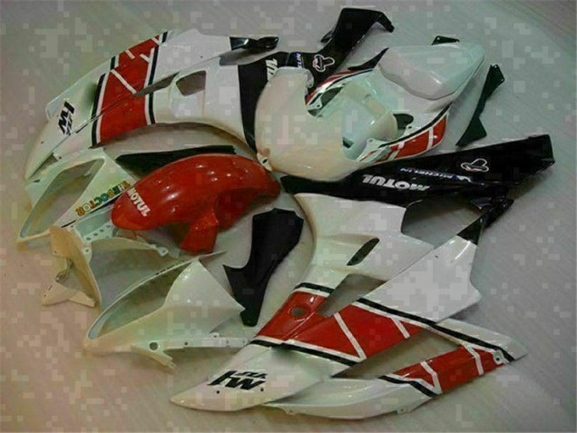 06-07 Rot Weiß Yamaha YZF R6 Motorrad Verkleidungen 06-07 Rot Weiß Yamaha YZF R6 Motorrad Verkleidungen