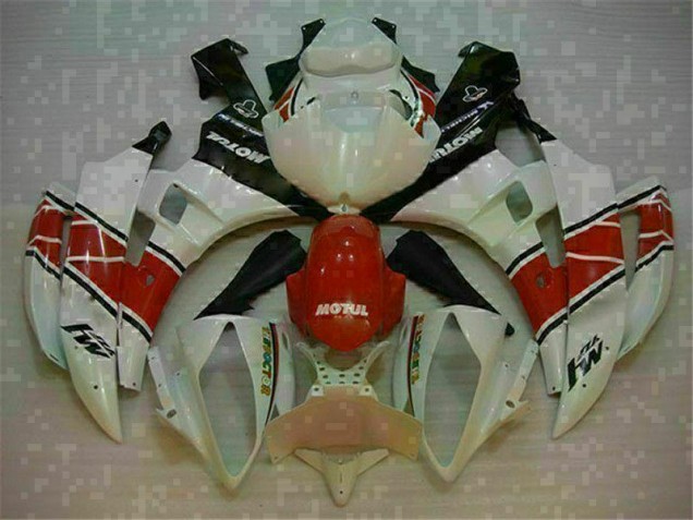 06-07 Rot Weiß Yamaha YZF R6 Motorrad Verkleidungen 06-07 Rot Weiß Yamaha YZF R6 Motorrad Verkleidungen