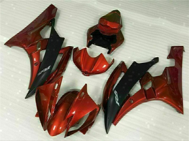 06-07 Rot Yamaha YZF R6 Motorrad Verkleidung & Plastik