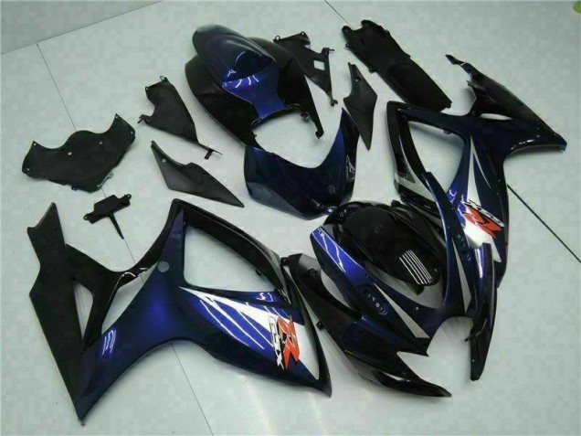 06-07 Schwarz Blau Suzuki GSXR 600/750 Motorrad Vollverkleidung