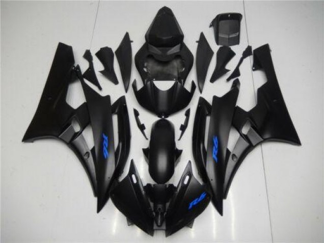 06-07 Schwarz Blau Yamaha YZF R6 Motorrad Verkleidung