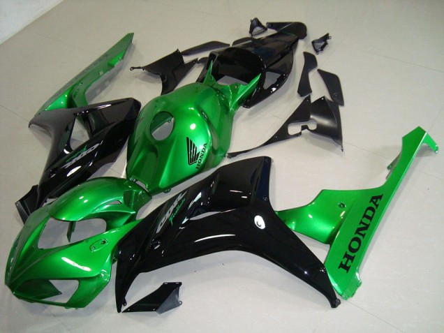 06-07 Schwarz Grün Honda CBR1000RR Motorrad Verkleidung