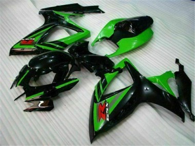 06-07 Schwarz Grün Suzuki GSXR 600/750 Motorrad Verkleidung