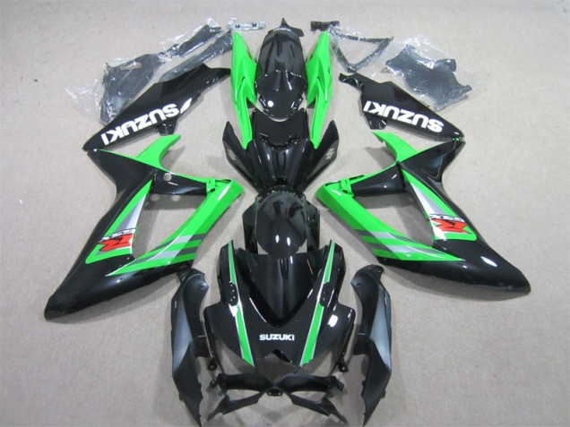 06-07 Schwarz Grün Suzuki GSXR 600 Motorrad Verkleidung 06-07 Schwarz Grün Suzuki GSXR 600 Motorrad Verkleidung