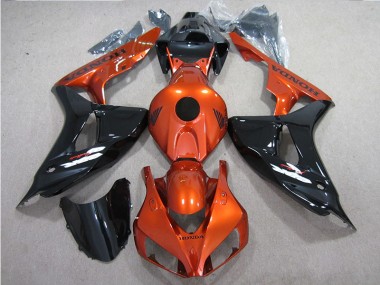 06-07 Schwarz Orange Honda CBR1000RR Motorrad Verkleidung