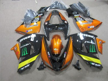 06-07 Schwarz Orange Monster Kawasaki ZX10R Motorrad Verkleidung