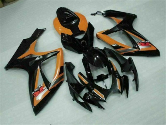 06-07 Schwarz Orange Suzuki GSXR 600/750 Motorrad Verkleidung