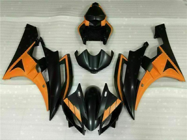 06-07 Schwarz Orange Yamaha YZF R6 Motorrad Verkleidung 06-07 Schwarz Orange Yamaha YZF R6 Motorrad Verkleidung
