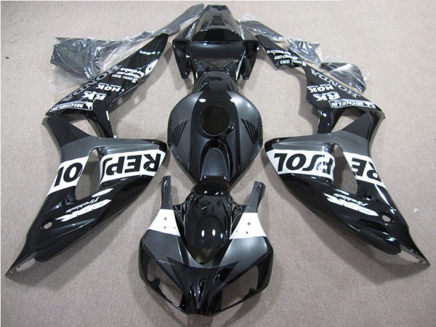 06-07 Schwarz Repsol Honda CBR1000RR Motorrad Verkleidung