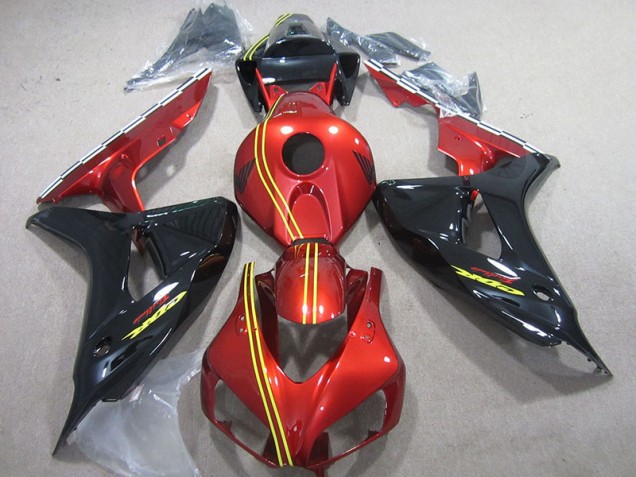 06-07 Schwarz Rot Gelb Honda CBR1000RR Motorrad Verkleidung