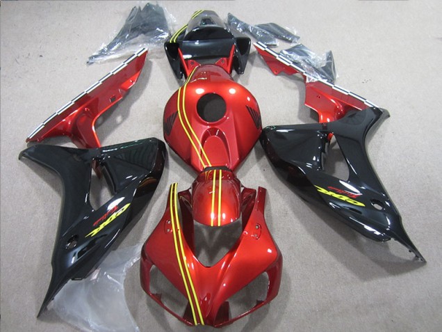 06-07 Schwarz Rot Gelb Honda CBR1000RR Motorrad Verkleidungen