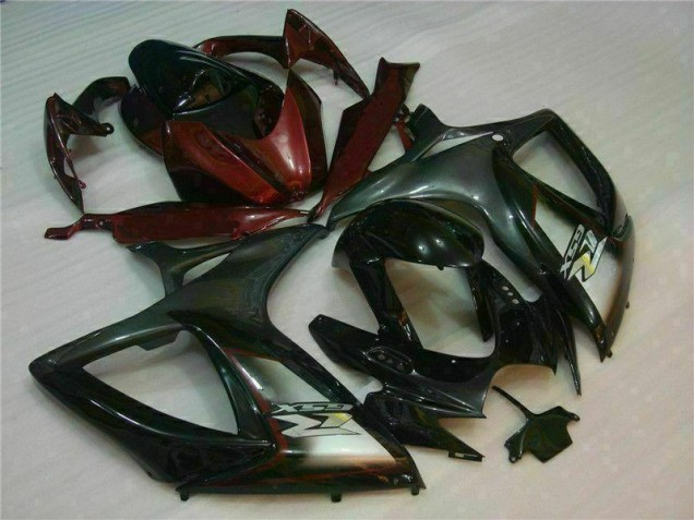 06-07 Schwarz Rot Suzuki GSXR 600/750 Motorrad Verkleidungen 06-07 Schwarz Rot Suzuki GSXR 600/750 Motorrad Verkleidungen