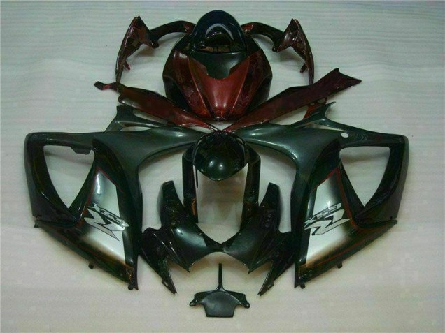 06-07 Schwarz Rot Suzuki GSXR 600/750 Motorrad Verkleidungen 06-07 Schwarz Rot Suzuki GSXR 600/750 Motorrad Verkleidungen