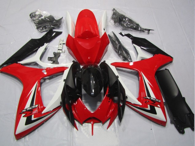 06-07 Schwarz Rot Suzuki GSXR 600 Motorrad Verkleidung