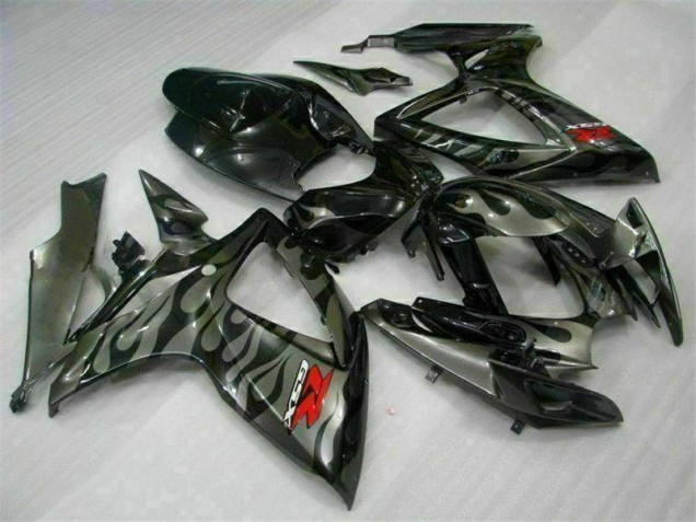 06-07 Schwarz Suzuki GSXR 600/750 Motorrad Verkleidungen & Plastik