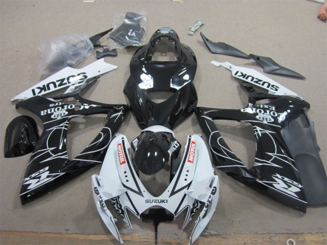 06-07 Schwarz Weiß Corona Extra Motul Suzuki GSXR 600 Motorrad Verkleidung 06-07 Schwarz Weiß Corona Extra Motul Suzuki GSXR 600 Motorrad Verkleidung