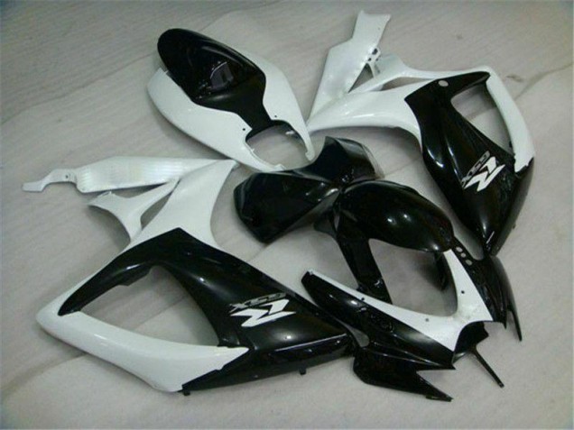 06-07 Schwarz Weiß Suzuki GSXR 600/750 Motorrad Verkleidung 06-07 Schwarz Weiß Suzuki GSXR 600/750 Motorrad Verkleidung