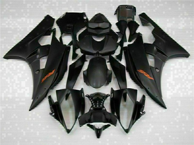 06-07 Schwarz Yamaha YZF R6 Motor Verkleidungen