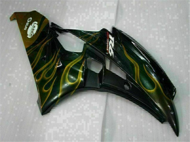 06-07 Schwarz Yamaha YZF R6 Motorrad Verkleidung