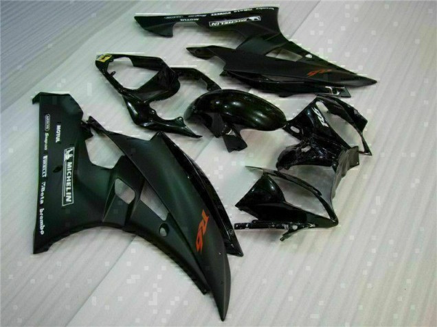 06-07 Schwarz Yamaha YZF R6 Motorrad Vollverkleidung & Plastik