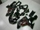 06-07 Schwarz rote Flamme Kawasaki ZX10R Motorrad Verkleidungen