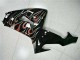06-07 Schwarz rote Flamme Kawasaki ZX10R Motorrad Verkleidungen