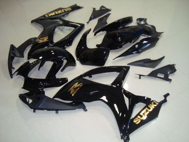 06-07 Schwarz und Gold Aufkleber Suzuki GSXR 750 Motorrad Verkleidung 06-07 Schwarz und Gold Aufkleber Suzuki GSXR 750 Motorrad Verkleidung