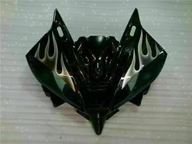 06-07 Silber Flamme Schwarz Yamaha YZF R6 Motorrad Verkleidung