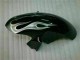 06-07 Silber Flamme Schwarz Yamaha YZF R6 Motorrad Verkleidung