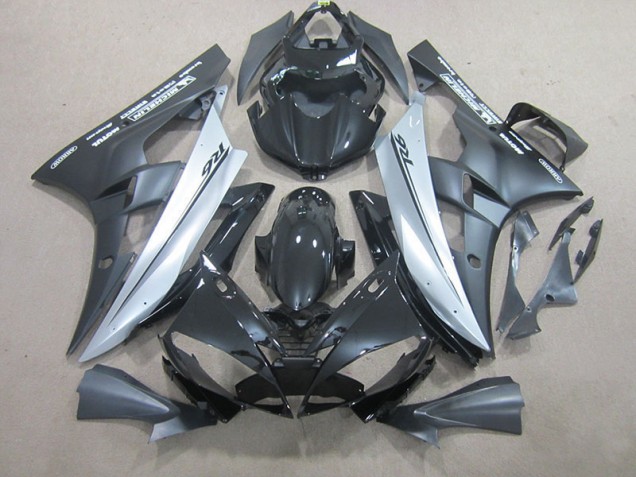 06-07 Silber Schwarz Yamaha YZF R6 Motorrad Verkleidung 06-07 Silber Schwarz Yamaha YZF R6 Motorrad Verkleidung