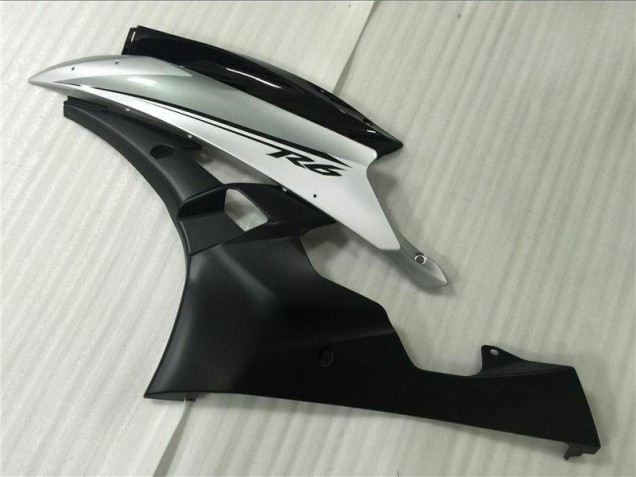 06-07 Silber Schwarz Yamaha YZF R6 Motorrad Verkleidung & Plastik 06-07 Silber Schwarz Yamaha YZF R6 Motorrad Verkleidung & Plastik