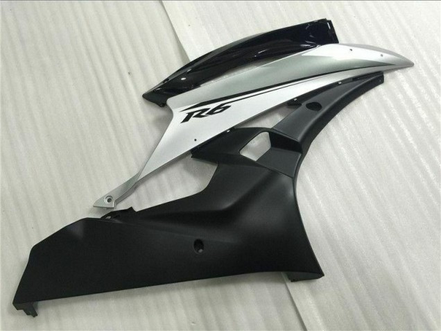 06-07 Silber Schwarz Yamaha YZF R6 Motorrad Verkleidung & Plastik 06-07 Silber Schwarz Yamaha YZF R6 Motorrad Verkleidung & Plastik