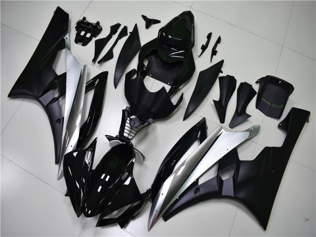 06-07 Silber Schwarz Yamaha YZF R6 Motorrad Verkleidungen 06-07 Silber Schwarz Yamaha YZF R6 Motorrad Verkleidungen