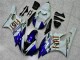 06-07 Weiß Blau Yamaha YZF R6 Motorrad Verkleidungen