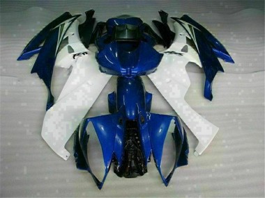 06-07 Weiß Blau Yamaha YZF R6 Motorrad Vollverkleidung