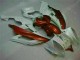 06-07 Weiß Braun Yamaha YZF R6 Motorrad Verkleidung