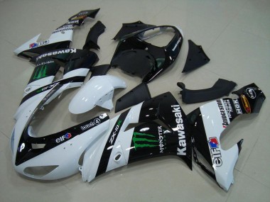 06-07 Weiß Monster Kawasaki ZX10R Motorrad Verkleidung