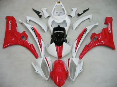 06-07 Weiß Rot Michelin Yamaha YZF R6 Motorrad Verkleidung
