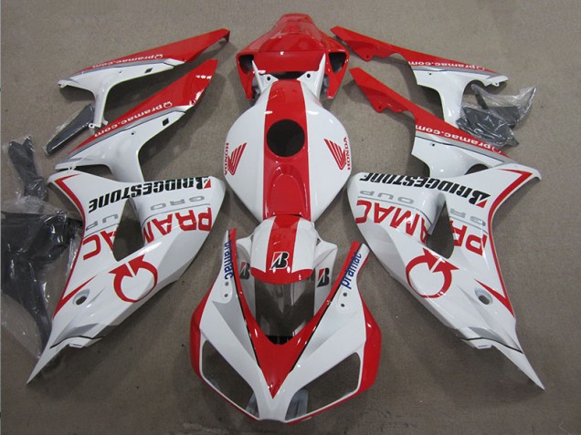 06-07 Weiß Rot PRAMAC Honda CBR1000RR Motorrad Verkleidung
