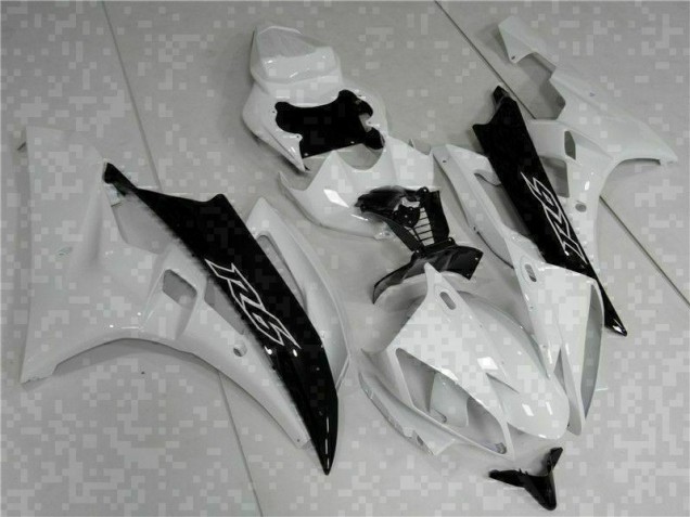 06-07 Weiß Schwarz Yamaha YZF R6 Motorrad Verkleidung & Plastik