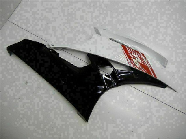 06-07 Weiß Schwarz Yamaha YZF R6 Motorrad Vollverkleidung 06-07 Weiß Schwarz Yamaha YZF R6 Motorrad Vollverkleidung