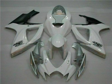 06-07 Weiß Silber Suzuki GSXR 600/750 Motorrad Verkleidung & Plastik