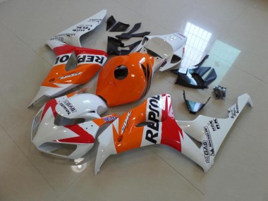 06-07 Weiß Und Orange Repsol Honda CBR1000RR Motorrad Verkleidung